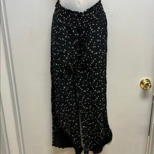 Out From Under Floral Wide Leg Pants Boho Gauze Lounge Pants Size L